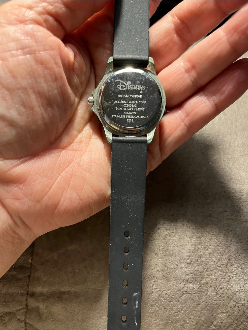 Kids Black Silicone Strap Character Watch - Red Car Dial 1686 not sure if works